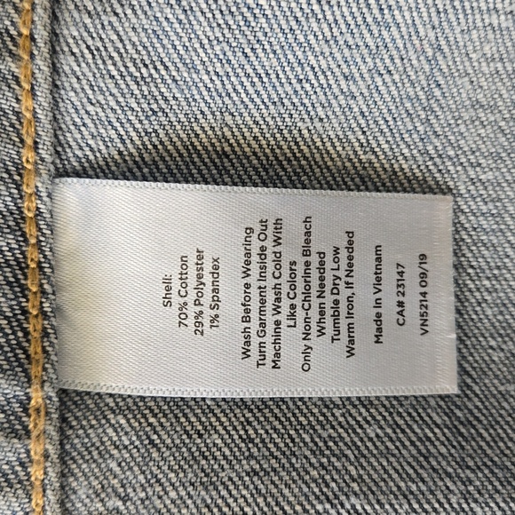 Talbots stretch denim Jean Jacket L petites - Picture 5 of 15